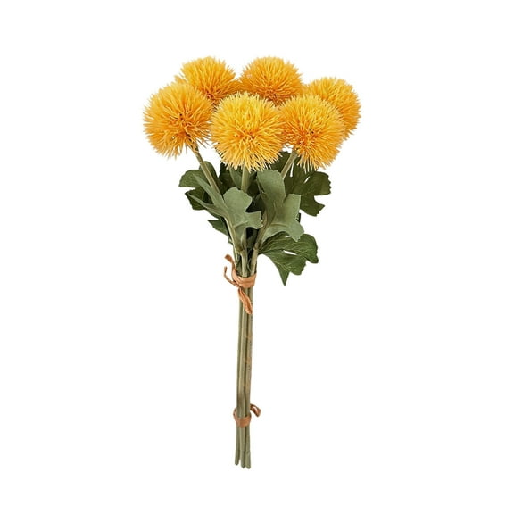 Luoshdecor Dandelion Artificial Flowers Plants Bouquet,Silk Pom Pom Realistic Flowers for Home Wedding Spring Decoration 15 in