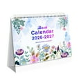 thumbnail image 1 of Luoshdecor Desk Calendar 2026-2027, Small Standing Flip Calendar, 8" x 8", Jan 2026 - Jun 2027, 18 Monthly Yearly Desktop Calendar, Thick Paper, for Planning and Organization, 1 of 6