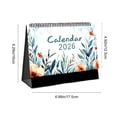 thumbnail image 1 of Luoshdecor Desk Calendar 2026-2027, Standing Flip Calendar, 6.9" x 6.3", Jan 2026 - Dec 2026, Thick Paper 12 Monthly Yearly Desktop Calendar, for Home Office, 1 of 8