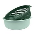 thumbnail image 1 of Luoshdecor Double Food Strainer Round,Kitchen Colander for Veggies, Fruits, Noodles,Berry Diameter 10in, 1 of 6