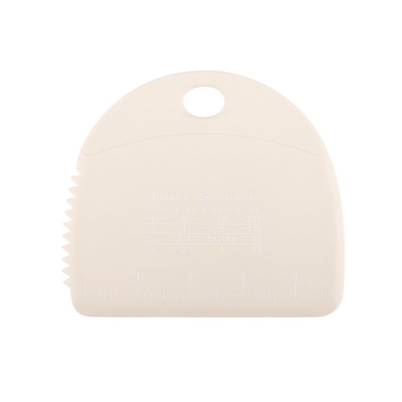 Luoshdecor Dough Cutter,Silicone Bench Scraper with Measuring Scale, Multipurpose Food Scrapers for Dough, Cake, Bread Kitchen Baking