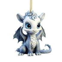 Luoshdecor Dragon Christmas Tree Ornament 2025 New Christmas Ornament ,Cute Dragon Acrylic Pendant Hanging for Christmas Tree Holidays Party Car Home Decor