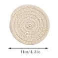 thumbnail image 1 of Luoshdecor Drink Coasters Set of 8 with Iron Holder,Cotton Woven Absorbent Coasters for Drinks, Boho Table Decor for Living Room Home Office Decor, 1 of 7