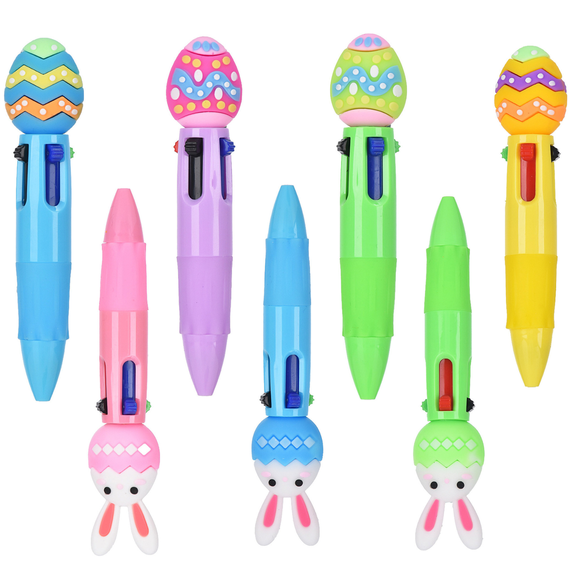 Luoshdecor Easter 4-Color Retractable Pen - Mini Creative Planner Pen for Journaling & Stationery Gifts