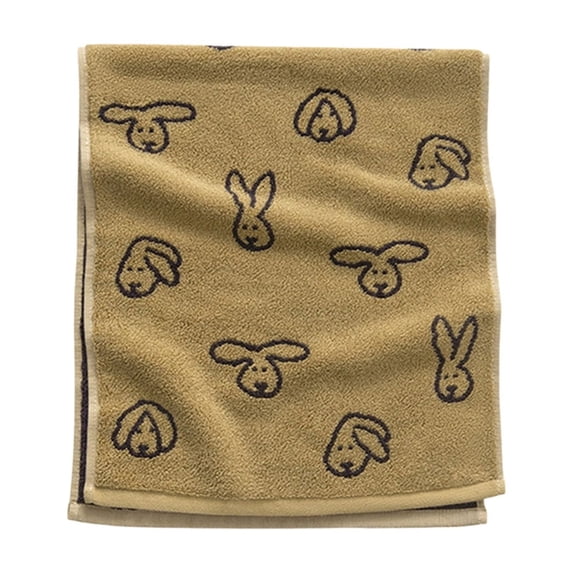 Luoshdecor Easter Bath Towel - Extra Soft Absorbent Bunny Print Hand Towel, Pure Cotton for Bathing, Spa & Home Decor