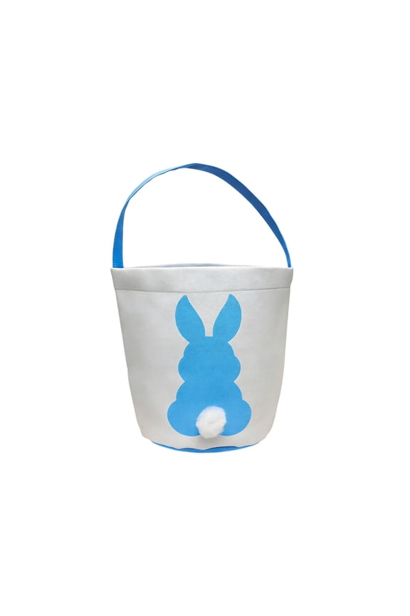 Easter Bunny Basket,Personalized Tote Bags Egg Hunt Basket for Easter Party Gifts