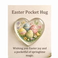thumbnail image 1 of Luoshdecor Easter Heart Pocket Hug, Cute Animal Heart Decor with Greeting Card, Spring Holiday Gift & Basket Accent, 1 of 2