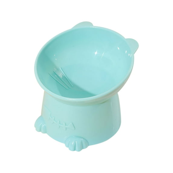 Luoshdecor Elevated Raised Cat Bowls,Cute Tilted Cat Food Bowl for Indoor Cats & Small Dogs