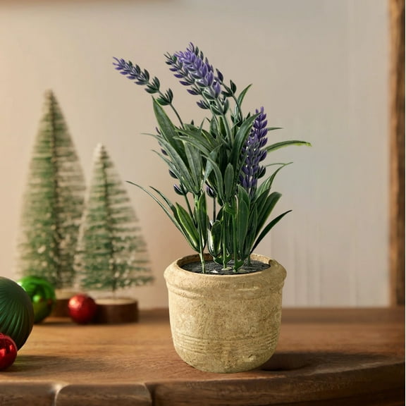 Luoshdecor Fake Green Plant in Pot ,Artificial Plants Tabletop Decoration for Home Office Table Tray