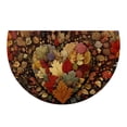 thumbnail image 1 of Luoshdecor Fall Non-Slip Half Round Door Mat,Autumn Maple Leaf Forest Semicircle Mat for Indoor Entrance Patio Thanksgiving Decor, 1 of 6