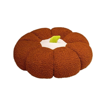 Luoshdecor Fall Pumpkin Floor Cushion Seat, Pumpkin Throw Pillows Thanksgiving 3D Cushion Halloween Decoration Pumpkin Throw Pillow for Bedroom Sofa 18in