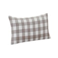 thumbnail image 1 of Luoshdecor Farmhouse Plaid Throw Pillow Covers,30"x20" White Gray Checked Lumbar Pillowscase for Sofa Bedroom Couch, 1 of 6