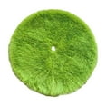thumbnail image 1 of Luoshdecor Faux Fur Christmas Tree Skirt,Green Xmas Tree Skirts Xmas Decoration Mat Plush Carpet for Holiday Home Party 23.6 in, 1 of 6