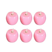 Luoshdecor Flameless Apple Tea Lights, 6Pcs Battery Operated LED Tealight Candles for Halloween Christmas Party Wedding Decorations 2 in