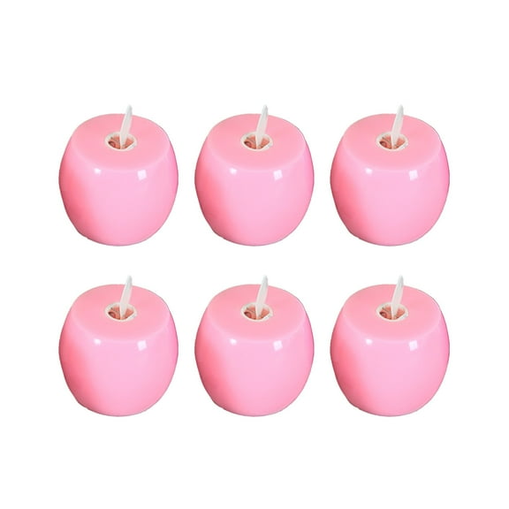 Luoshdecor Flameless Apple Tea Lights, 6Pcs Battery Operated LED Tealight Candles for Halloween Christmas Party Wedding Decorations 2 in