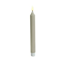 Luoshdecor Flameless Taper Candles, Fluted Ribbed Grooved Candles Battery Operated,for Wedding Thanksgiving Christmas Decoration