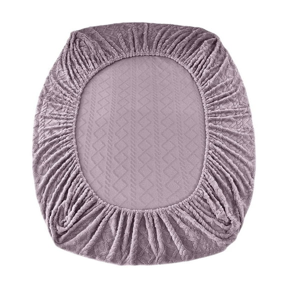 Luoshdecor Flannel Quilted Elastic Bed Sheet, Stretchable Non-Slip Ultra Soft Bed Covers, Thick Solid Color Fitted Sheet for Bedroom