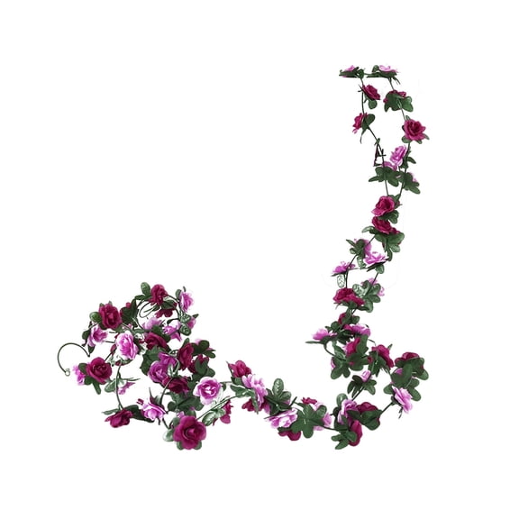 Luoshdecor Flower Garland Artificial Rose Vines Fake Spring Floral Garland for Flower Wall Backdrop Wedding Mothers Day Decoration
