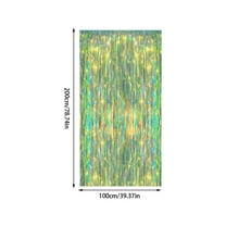 Luoshdecor Foil Fringe Backdrop Curtains,Streamers for Birthday Party Decorations, Birthday, Wedding, Graduation, Christmas