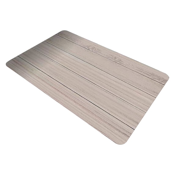 Luoshdecor Front Door Mat Like Wood texture,Welcome Mat for Outdoor Indoor,Waterproof Non-slip Easy To Clean Foot Mat, for Kitchen Bathroom Home Decor