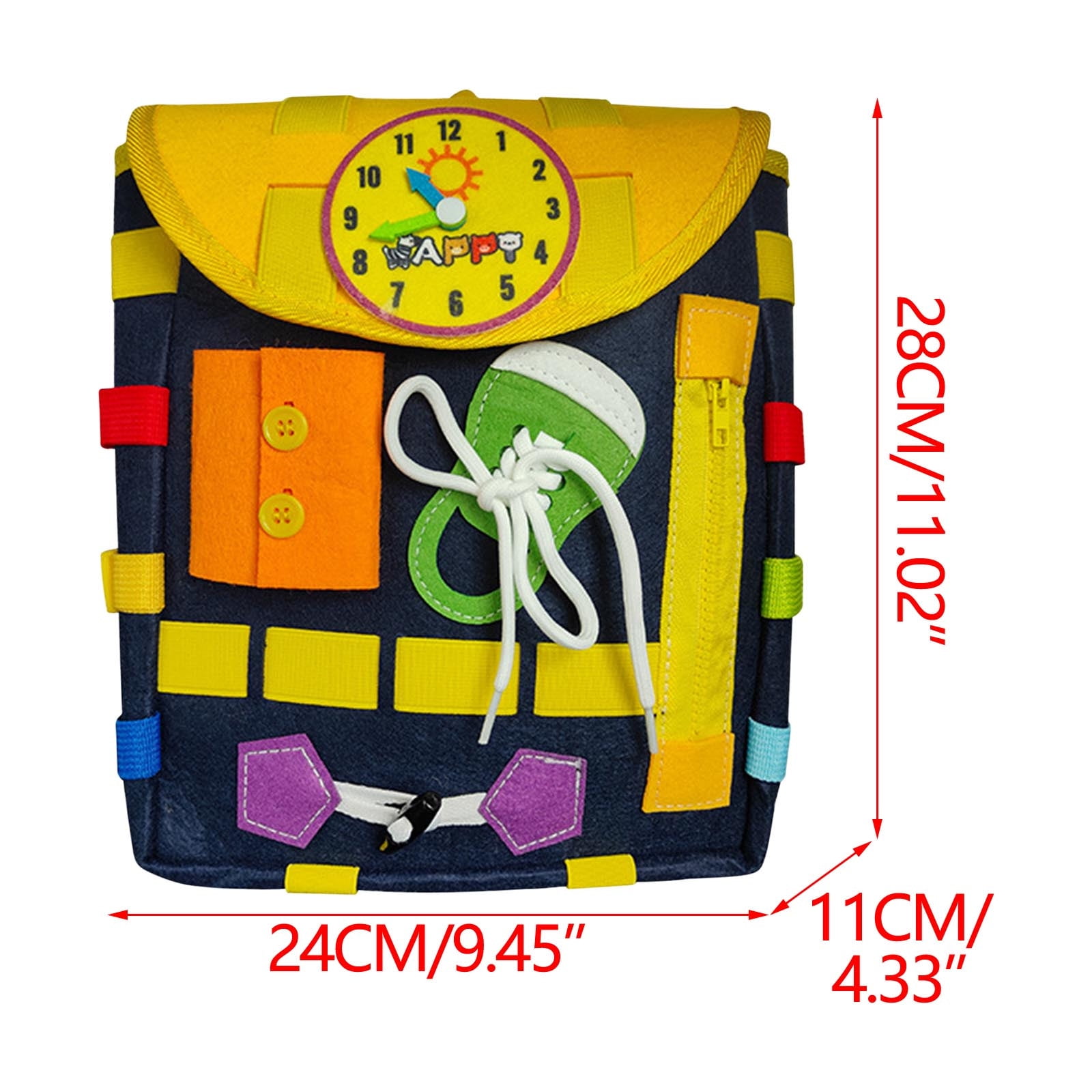 Luoshdecor Fun Small Size Backpack for Learning Activity Toys,Clock ...
