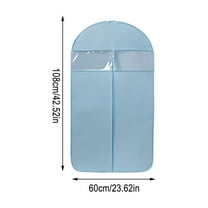 Luoshdecor Garment Bag for Hanging Clothes,ress Garment Bag for Women with Clear Window ,for Coats, Uniforms and Travel