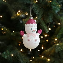 Luoshdecor Glitter Christmas Hanging Decorations 2025, Cartoon Bear Snowman Donumt Lollipop Ice Cream Shape Ornaments,for for Home, Party, DIY Crafts