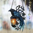thumbnail image 1 of Luoshdecor Gothic Crow Decoration，Hanging Suncatchers for Windows Decor,Acrylic Crow Ornament for Livingroom Holiday Decor, 1 of 8