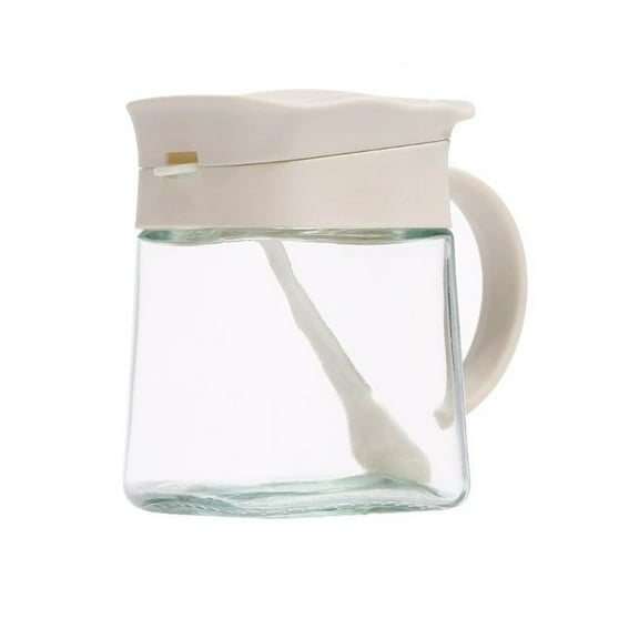 Luoshdecor Gourmet Seasoning Box with Spoons,Glass Spice Jar with Lids for Sugar,Solt,Spice Container