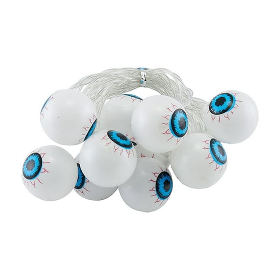 Luoshdecor Halloween Plastic Eyeball Balls Evil Decorative Lights for Spooky Parties Festivals and Home Decor Battery Operated Ghost Festival Lamp (20 PCS Total )