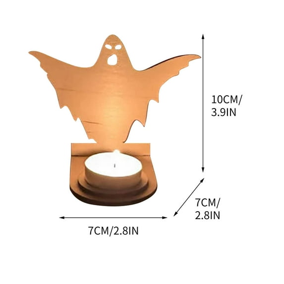 Luoshdecor Halloween Shadow Stand ,Funny Wooden Candle Holder Shadow Tea Light Scary Halloween Decorations, for Home, Yard, Tabletop