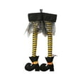 thumbnail image 1 of Luoshdecor Halloween Witch's Legs,Shoes and Spider Webs Witch Legs for Hanging Car Trunk Yard Decor, 1 of 5