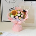 thumbnail image 1 of Luoshdecor Happy Graduation Flower Bouquet,Artificial Knitted SunFlower Bouquet with Cap Gift for Graduation Party Supplies, 1 of 6