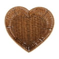 thumbnail image 1 of Luoshdecor Heart Shaped Rattan Basket,Handwoven Fruit Basket for Kitchen Counter, Dining Table Party Decor 8x10 in, 1 of 7