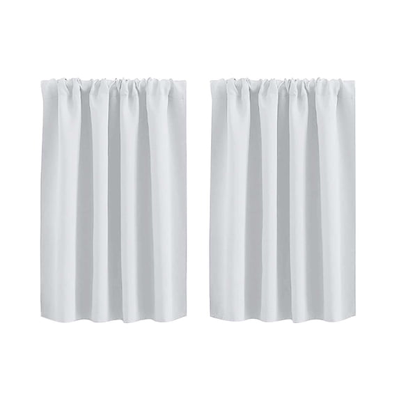 Luoshdecor Kitchen Short Curtains for Windows, Farmhouse Decor Breathable Cotton Half Window Curtain for Bathroom