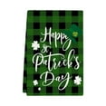 thumbnail image 1 of Luoshdecor Kitchen Towels St Patricks Day Plaid Towels,26x17.7 in Luck Shamrock Dish Towels Seasonal Home Decoration, 1 of 6