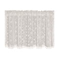 thumbnail image 1 of Luoshdecor Lace Half Window Sheer Curtains,Boho White Floral Curtains Valance for Kitchen, Living Room and Bedroom, 1 of 7