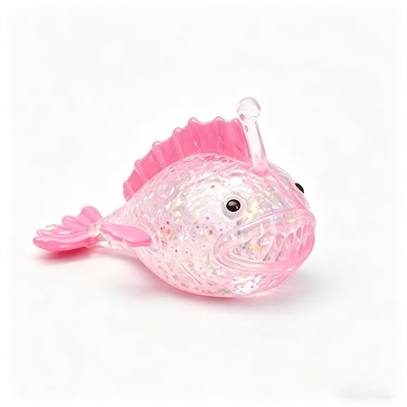 Luoshdecor Lantern Fish Squish Toy,Cute Fish Anxiety Relief Ball Sensory Toy for Birthday, Office, Daily Gift