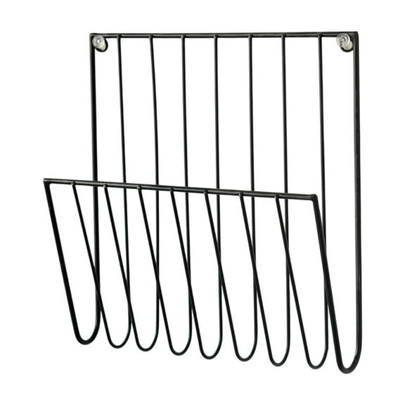 Luoshdecor Magazine Rack Wall Mounted File Holder,Iron Decorative Newspaper Organizer Holder for Livingroom,Office