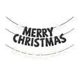 thumbnail image 1 of Luoshdecor Merry Christmas Banner ,Paper Glitter Merry Christmas Snowflakes Banner Xmas Gift for Holiday Party Home Fireplace Decor 118 in, 1 of 6