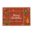thumbnail image 1 of Luoshdecor Merry Christmas Door Rugmat，15.7x23.6 in Rectangular Soft Plush Xmas Theme Mat for Home Kitchen Winter Pary Decor, 1 of 6