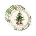 thumbnail image 1 of Luoshdecor Merry Christmas Plates,16Pcs-9in Green Xmas Tree Paper Plates Party Supplies Disposable Dinnerware for Holiday Wedding Gift Celebration, 1 of 6