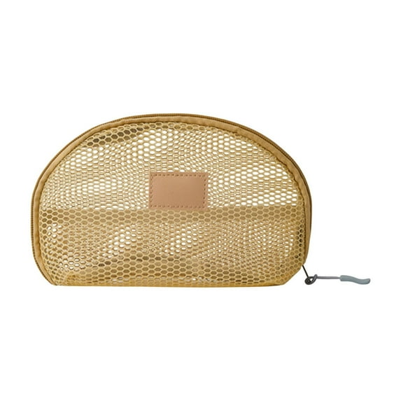 Luoshdecor Mesh Mini Coin Purse Makeup Bag ,Simple Lightweight Travel Storage Pouch for Men Water Resistant Travel Bag for Toiletries Accessories
