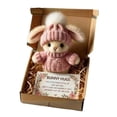 thumbnail image 1 of Luoshdecor Mini Bunny Figurine, Cute Rabbit Easter Gift for Holiday Gifting & Tabletop Decor, 1 of 4
