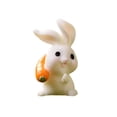 thumbnail image 1 of Luoshdecor Mini Bunny Figurines,Cute Resin Rabbit Miniatures for Cake Toppers, Desk & Car Decorations, 1 of 6