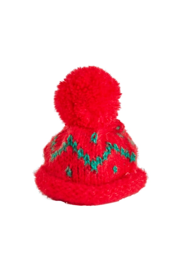 Mini Knitting Hats,Mini Chirstmas Tree Topper Xmas Hat for Home Office Taable Chirstmas Tree Decor 2.75 in