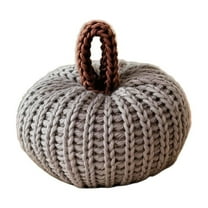 Luoshdecor Mini Pumpkin Hanging 2 Pcs, Weave Plush Pumpkin Home Decor for Fall Thanksgiving Harvest Party