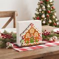 thumbnail image 1 of Luoshdecor Napkin Holder for Table,Christmas Cottage Shaped Wooden Napkin Holder for Holiday Party Kitchen,Countertop,Dining Room, 1 of 6