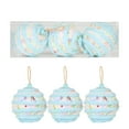 thumbnail image 1 of Luoshdecor Pastel Macaron Christmas Tree Ball Ornaments Sets,3Pcs Candy Hanging Safe Glitter Ornaments Shatterproof for Xmas Tree Holiday Decor, 1 of 7