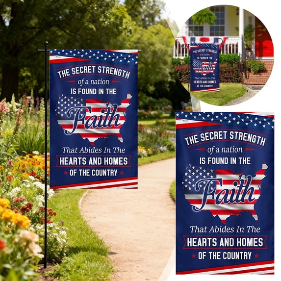 Luoshdecor Patriotic Stars and Stripes Garden Flag USA 4th of July Memorial Day Independence Day Flag Outdoor Decoration